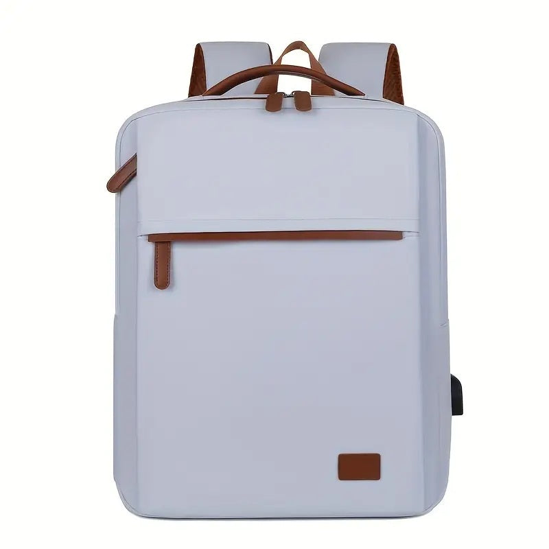 Backpack Oxford Cloth Business Computer Bag With Large Capacity, Strong And Wearable Student School Bag, Solid Color And Versatile Travel Backpack