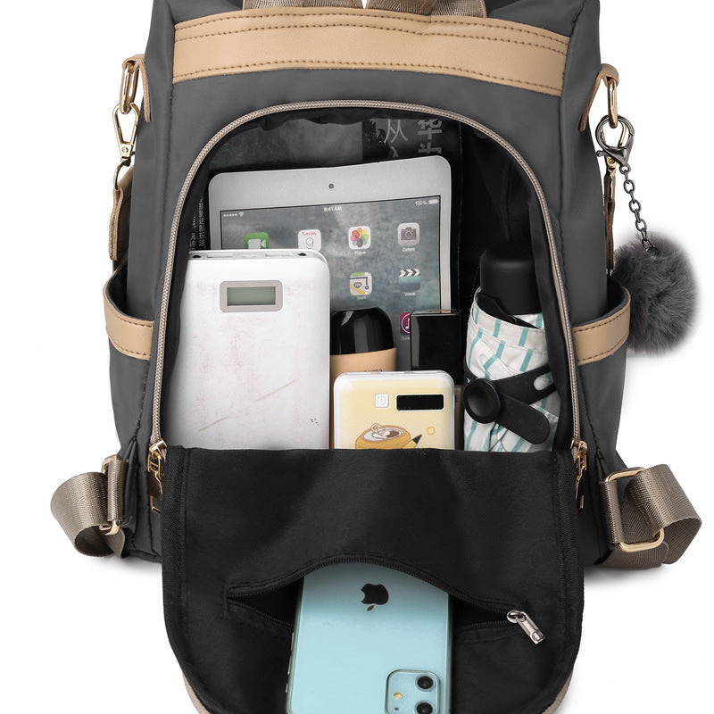 Waterproof Oxford Anti-Theft Backpack – Fashion Minimalist Travel & Everyday Bag