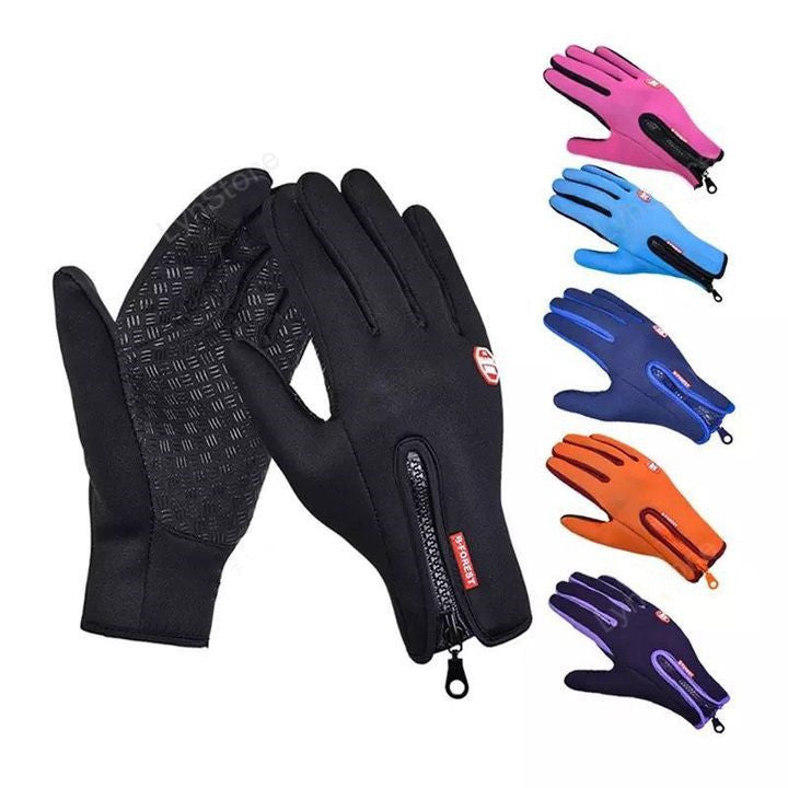 Winter Gloves Touch Screen Riding Motorcycle Sliding Waterproof Sports Gloves With Fleece Mystic Mood Polar Fleece Riding Gloves – Warm, Anti-Slip & Stylish Outdoor Comfort