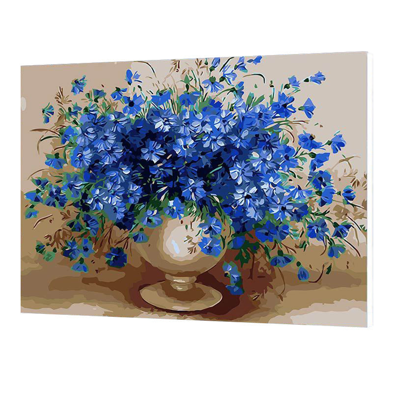 DIY Realism Floral Paint by Number | Serene Nature Wall Décor