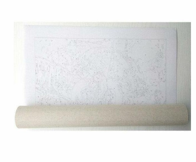 DIY Realism Floral Paint by Number | Serene Nature Wall Décor