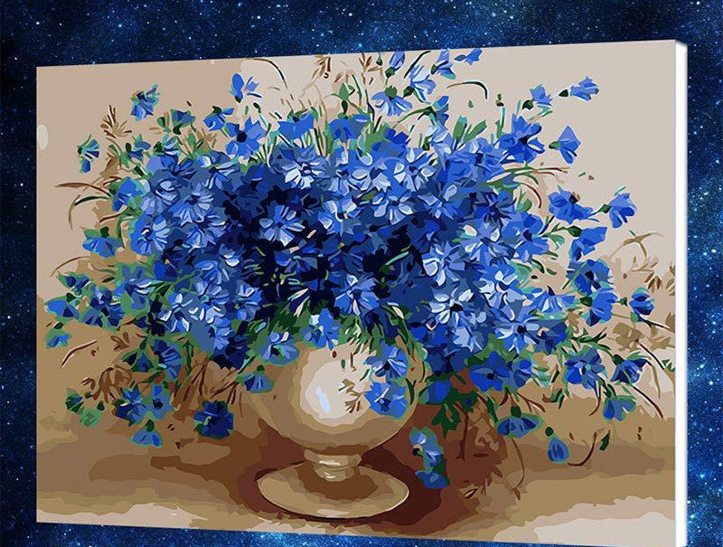 DIY Realism Floral Paint by Number | Serene Nature Wall Décor