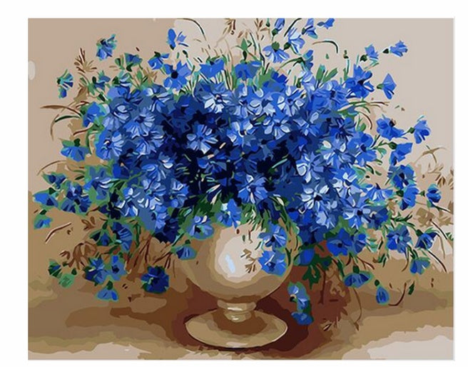 DIY Realism Floral Paint by Number | Serene Nature Wall Décor