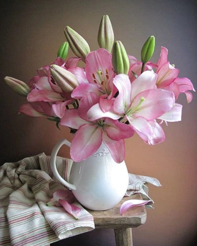 Mystic Serenity Hand-Painted Canvas – Abstract & Nature-Inspired Wall Art painting by numbers