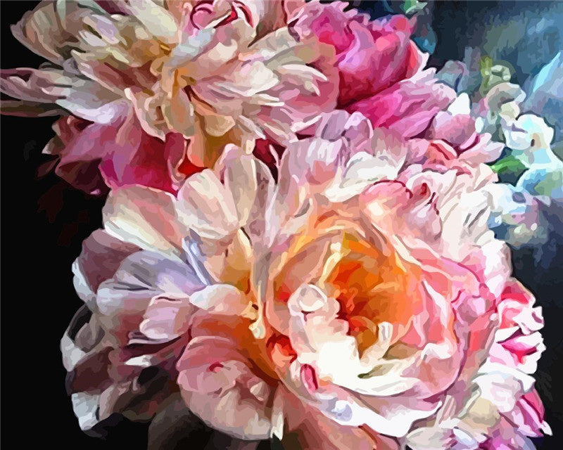 Mystic Serenity Hand-Painted Canvas – Abstract & Nature-Inspired Wall Art painting by numbers