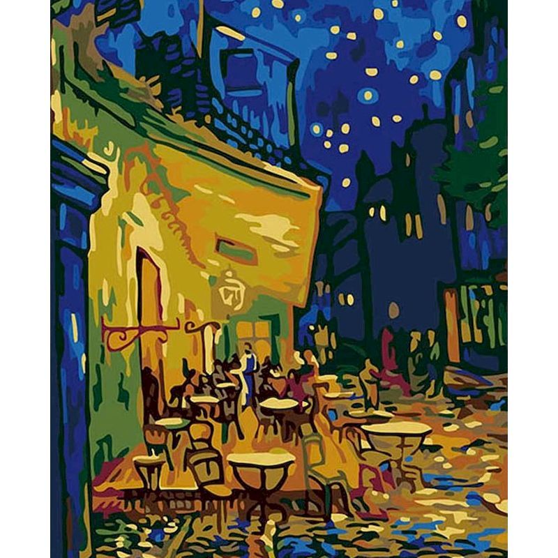 Digital Oil Painting Kit – Classic 24-Color Frameless Canvas | Relaxing DIY Art for Adults & Teens