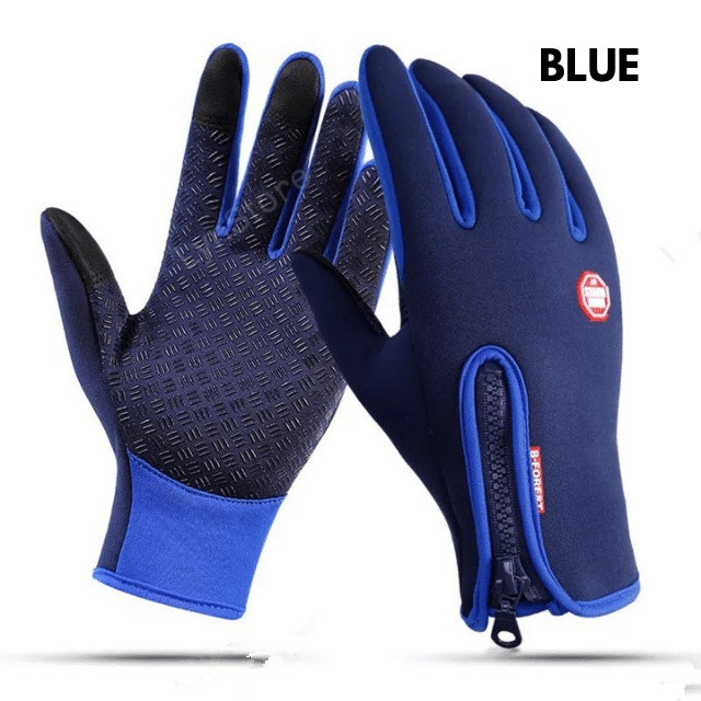Winter Gloves Touch Screen Riding Motorcycle Sliding Waterproof Sports Gloves With Fleece Mystic Mood Polar Fleece Riding Gloves – Warm, Anti-Slip & Stylish Outdoor Comfort