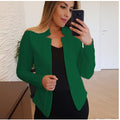 Mystic Mood Long Sleeve Cotton Blend Cardigan – Soft Knit Everyday Comfort Suit Long Sleeve Solid Color Cardigan Coat Top