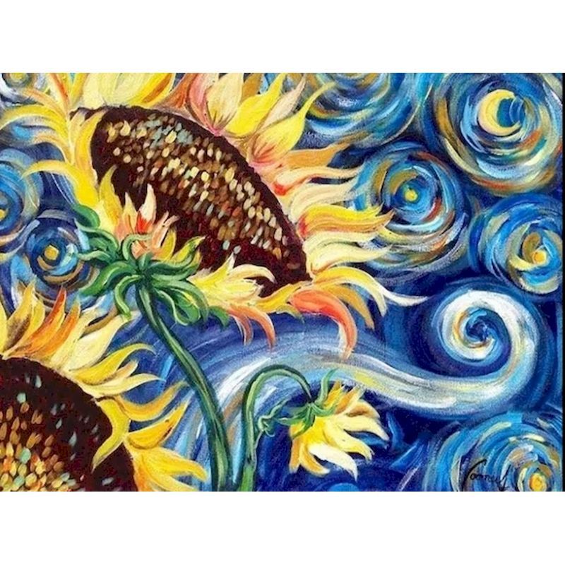 Digital Oil Painting Kit – Classic 24-Color Frameless Canvas | Relaxing DIY Art for Adults & Teens