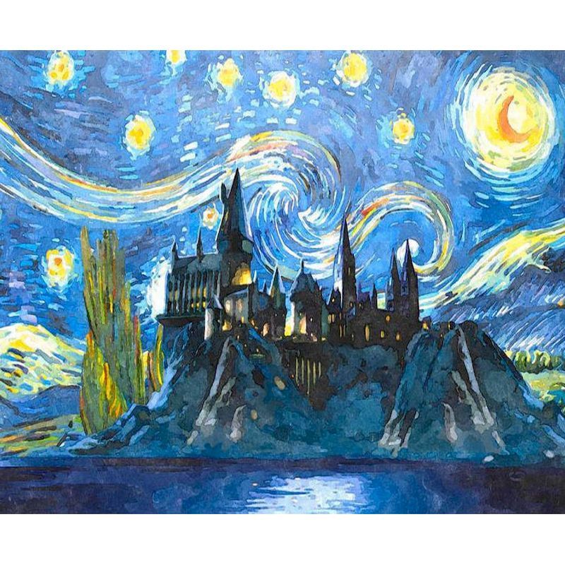 Digital Oil Painting Kit – Classic 24-Color Frameless Canvas | Relaxing DIY Art for Adults & Teens