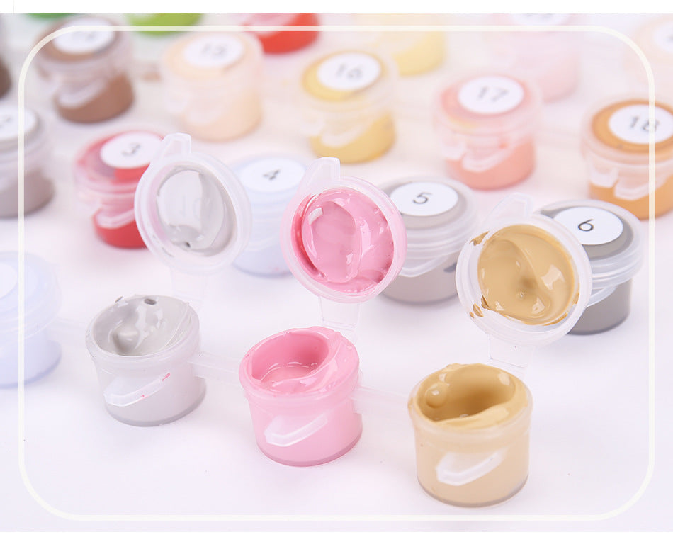 Custom Floral Paint By Numbers Set | Mystic Mood Canvas Art Kit