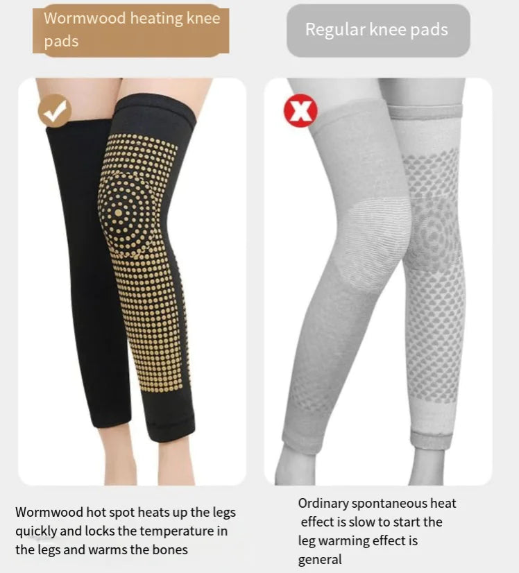 Self-Heating Moxa Velvet Knee Pads for Seniors