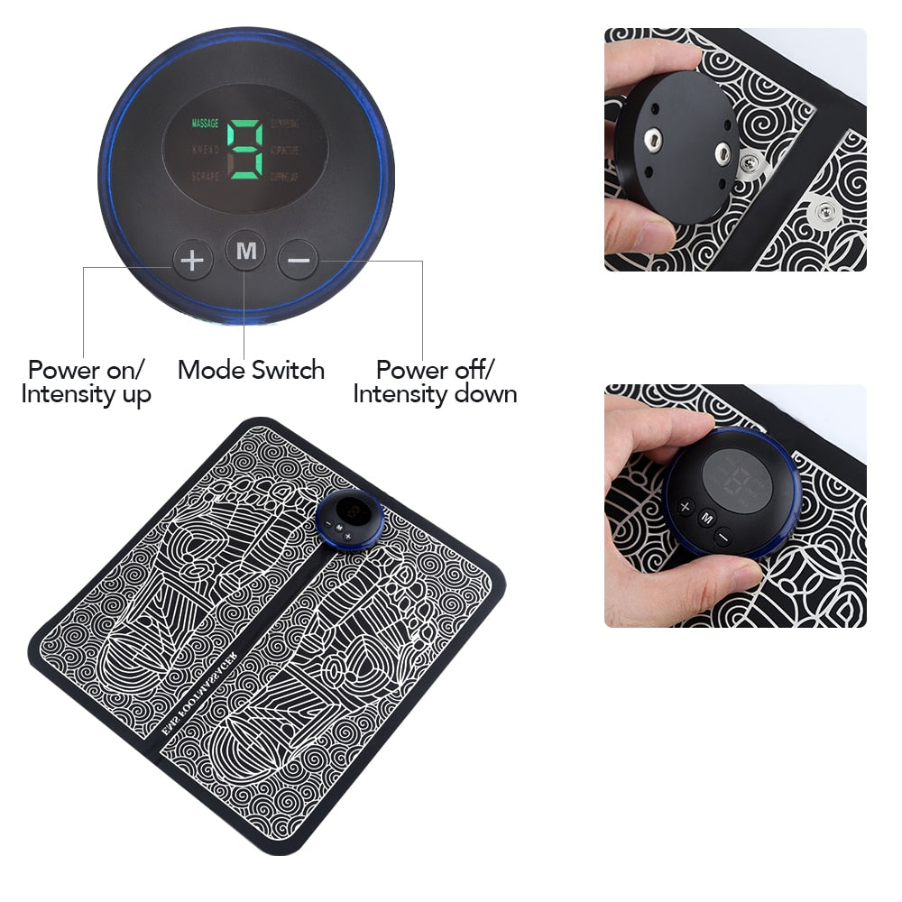 EMS Foot Massage Mat | Electric Muscle Stimulation Physiotherapy