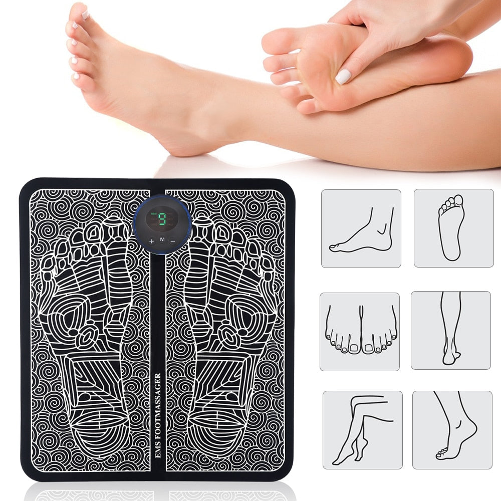EMS Foot Massage Mat | Electric Muscle Stimulation Physiotherapy