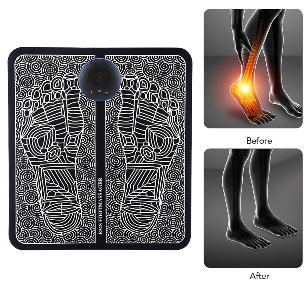 EMS Foot Massage Mat | Electric Muscle Stimulation Physiotherapy