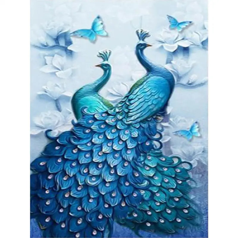 5D Diamond Painting Kit – Majestic Peacock DIY Art Craft