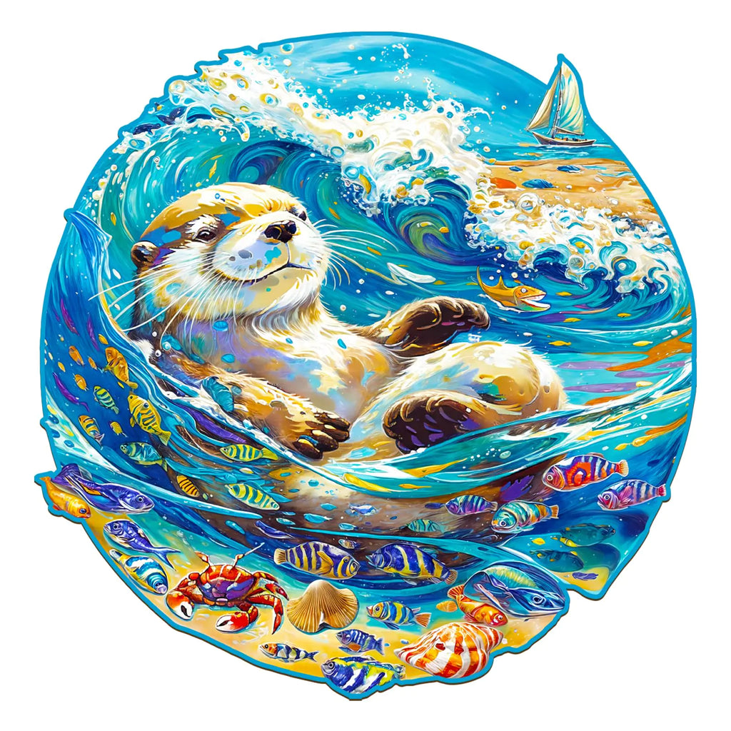 Adult Otter Wooden Jigsaw - 300 Piece Puzzle