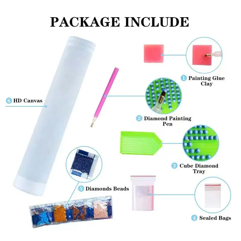 5D Diamond Painting Kit – Majestic Peacock DIY Art Craft