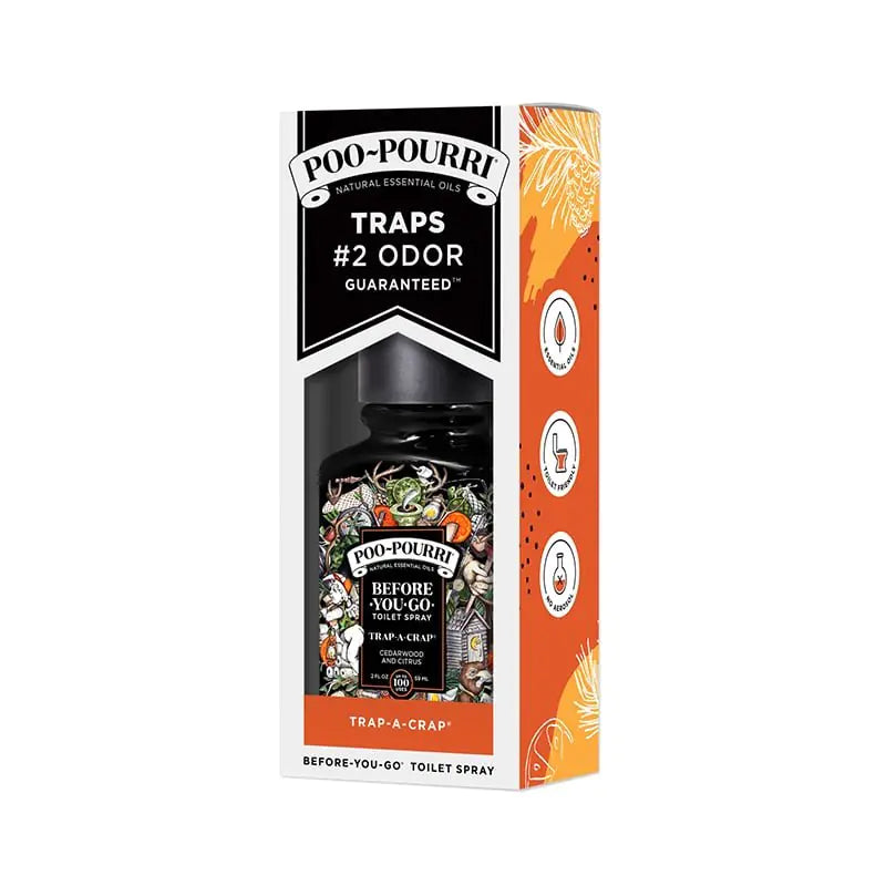 PooPourri Trap-A-Crap 2oz boxed  Cedarwood + Citrus