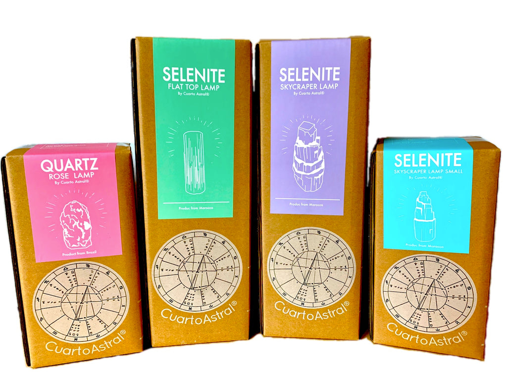 Selenite Crystal Skyscraper Lamp Prime | Mystic Mood