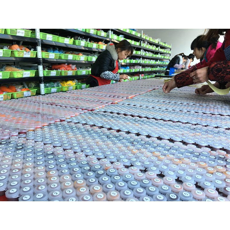 Hand-Painted Digital Linen Art Kit | Canvas, Paint & Brushes Included